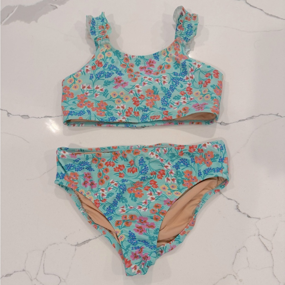🌈🌈FREE ADD ON🌈🌈 Kids’ JCrew CrewCuts two piece Swimsuit size 8